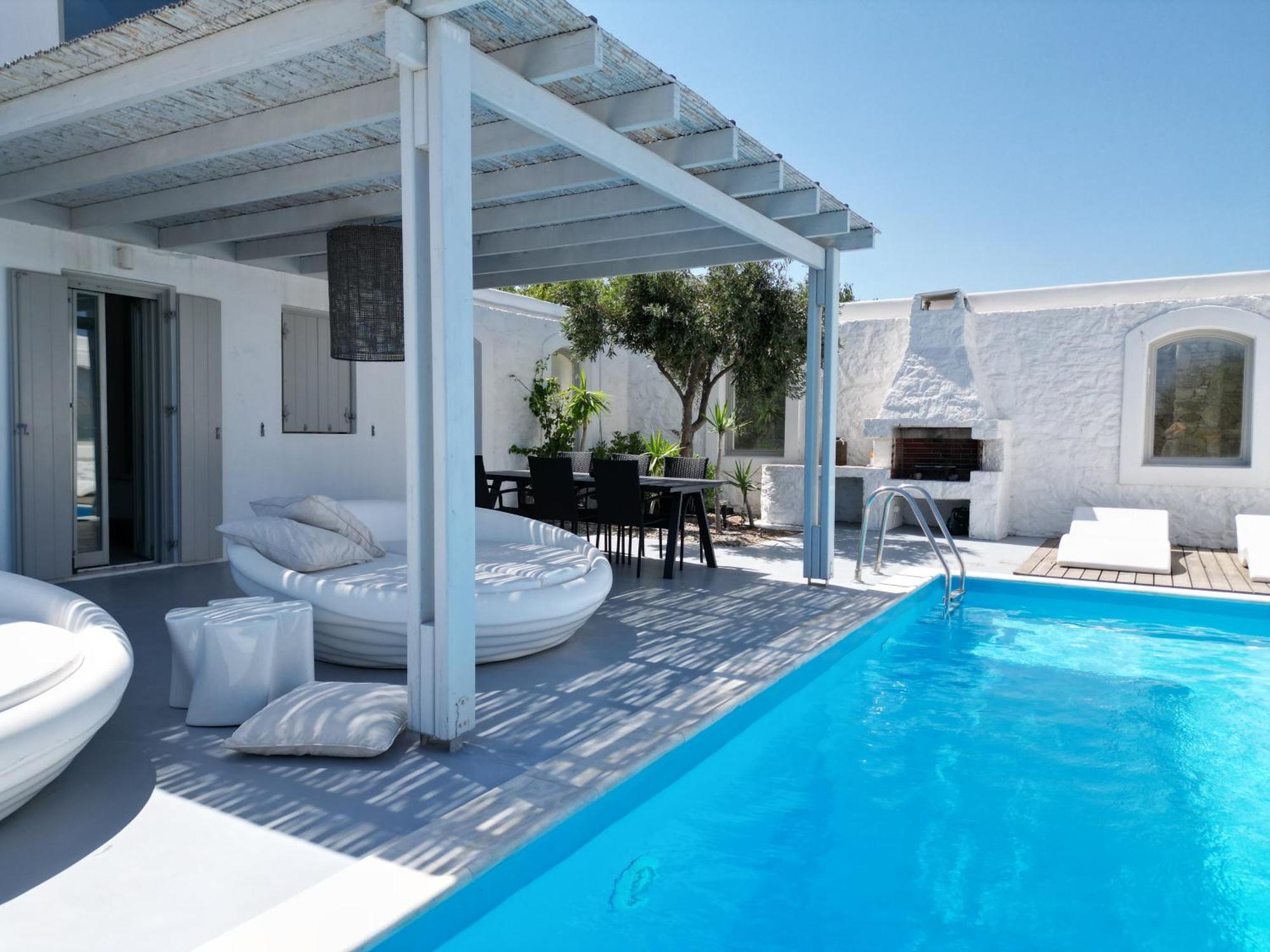 Villa Dafni 4Bed With Pool In Kalafatis Spilia Mykonos Town Zewnętrze zdjęcie