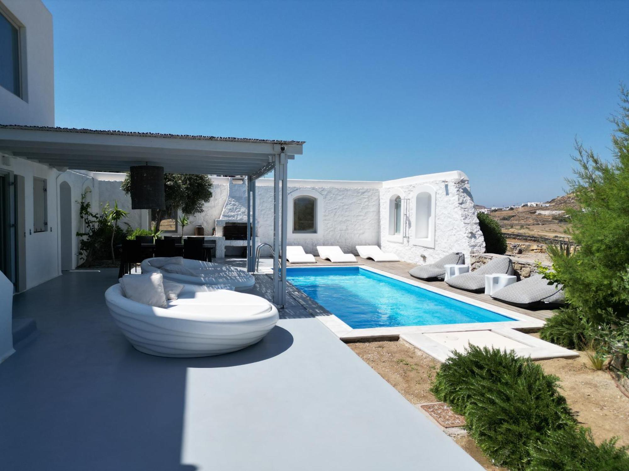 Villa Dafni 4Bed With Pool In Kalafatis Spilia Mykonos Town Zewnętrze zdjęcie