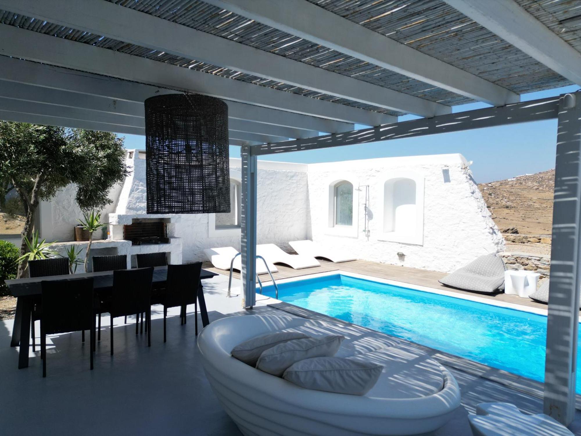 Villa Dafni 4Bed With Pool In Kalafatis Spilia Mykonos Town Zewnętrze zdjęcie