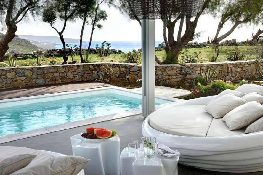 Villa Dafni 4Bed With Pool In Kalafatis Spilia Mykonos Town Zewnętrze zdjęcie